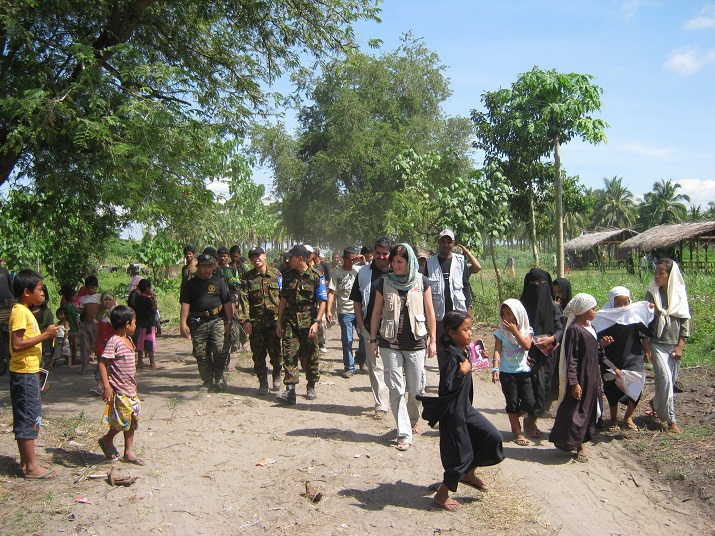Nonviolent Peaceforce accompanying, photo courtesy of Nonviolent Peaceforce