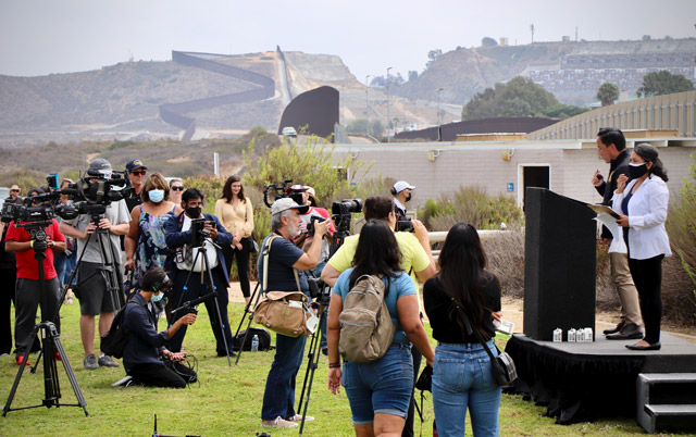 A gathering place at the U.S.-Mexico border