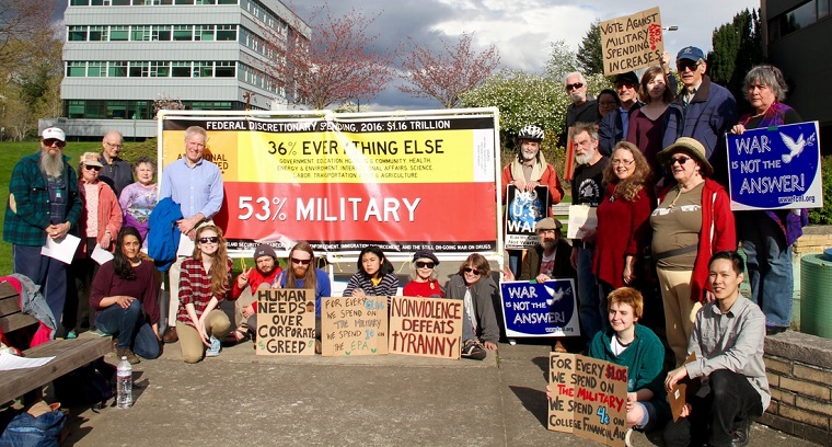 Our federal budget should fund human needs, not war and militarization