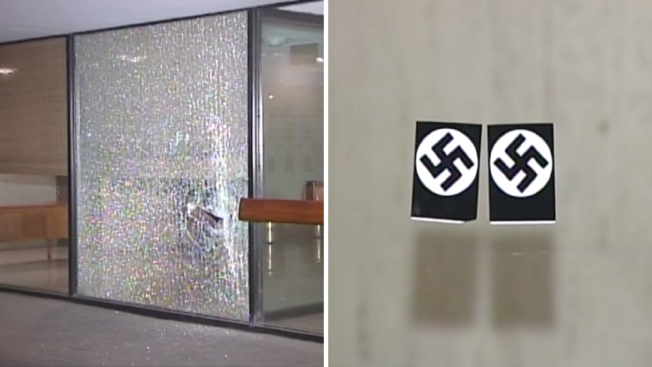 Anti-semitic vandalism at Loop Synagogue, Feb. 4, 2017