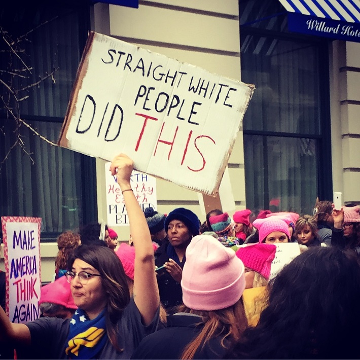 Sign at the Women's March in DC, photo by Lucy Duncan