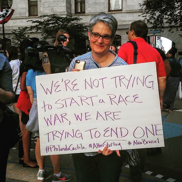 We're not starting a race war, we're trying to end one, photo by Lisa Santer