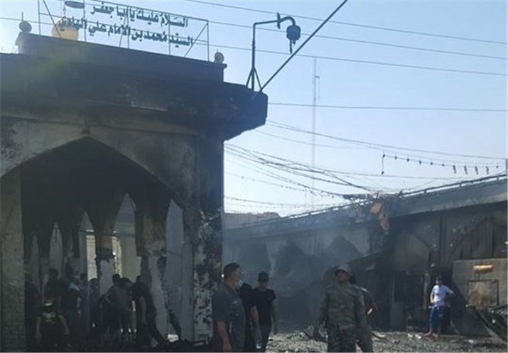 Mosque attack in Baghdad, Tasmin News via Wikimedia Commons