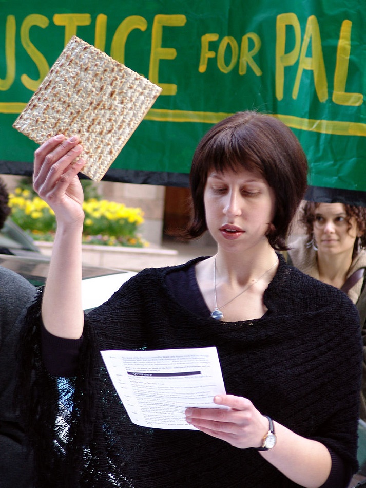 Passover demonstration in Boston, 2011, photo by Jonathan McIntosh via CC Wikimedia Commons