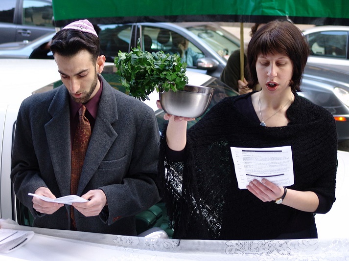 Passover demonstration in Boston, 2011, photo by Jonathan McIntosh via CC Wikimedia Commons
