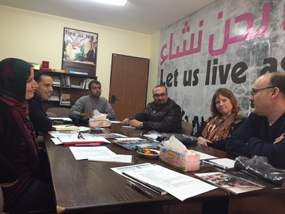 AFSC staff in Gaza