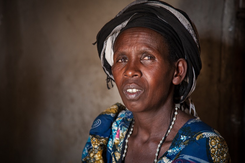 Frida Kamuizma, a survivor of the Rwandan Genocide, in 2014 (Flickr user Trocaire/Creative Commons) (