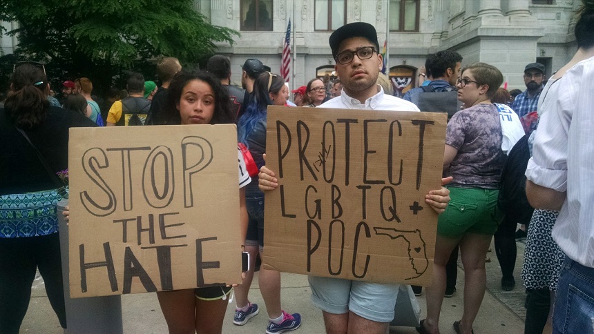 Pulse vigil and rally in Philadelphia on June 13 (Ralph Medley, AFSC)