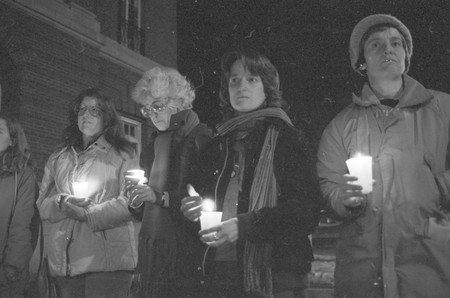 Candlelight vigil organized by AFSC after the assassination of Archbishop Romero. Photo: David McCauley