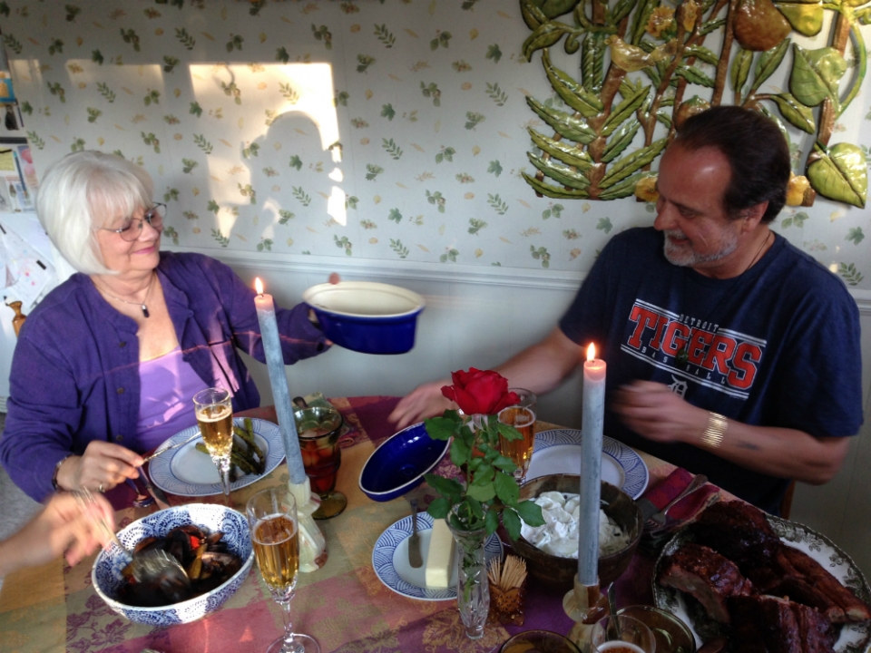 TJ (right) with Penny Ryder, former director of AFSC's Michigan Criminal Justice Program. 