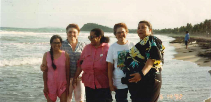 Rosemary Cubas (second from left) was the director of AFSC's Third World Coalition.