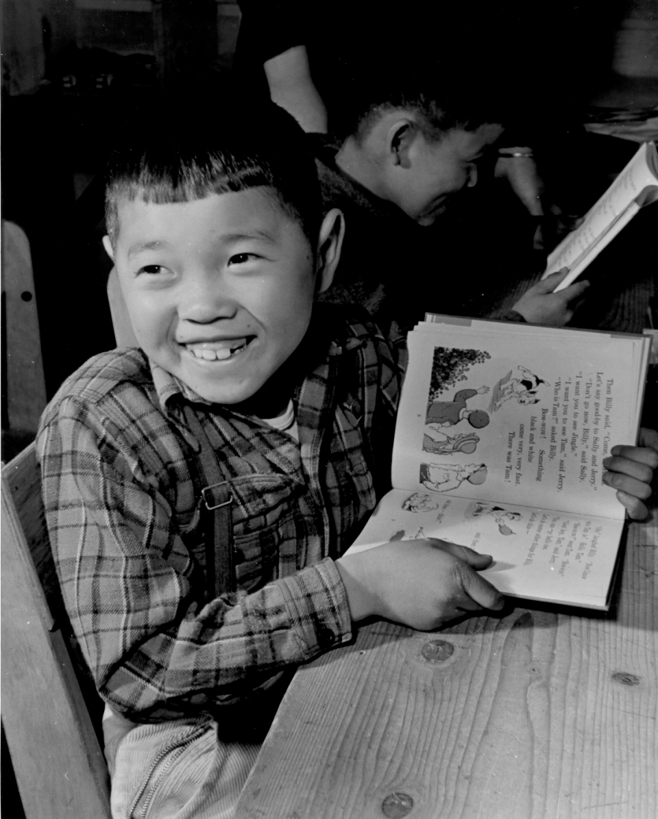 Japanese-American child at internment camp