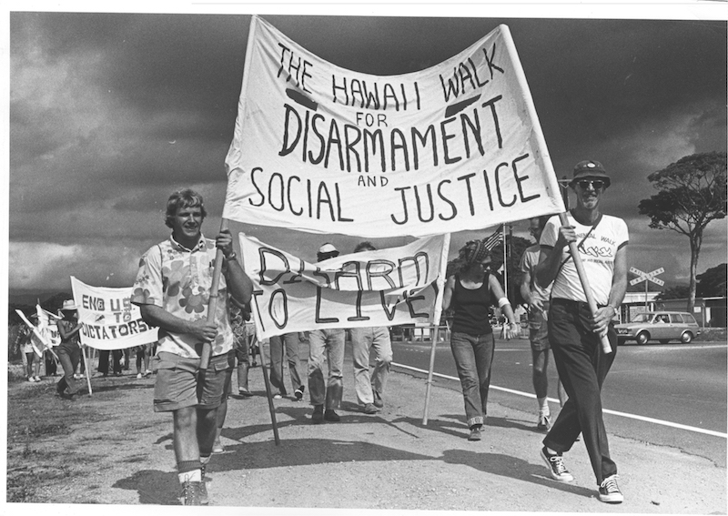 Anti-nuclear protest in Hawaii