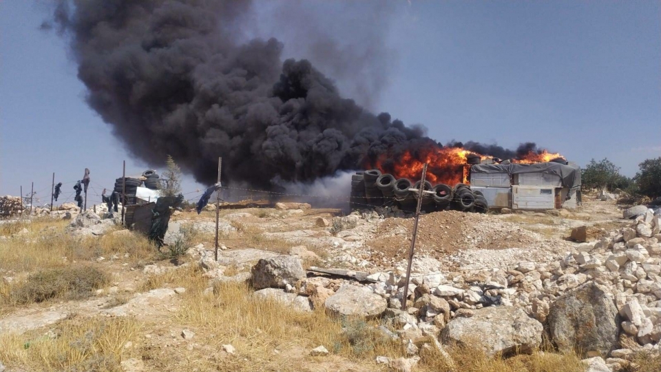 Agricultural building set by settlers in Twani. Photo: Almuna project