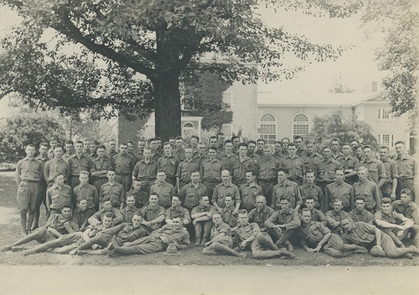 Haverford Unit Training on the campus of Haverford College in 1917