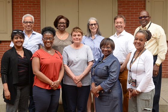 We got a photo of most of the Philly staff who have been at AFSC for 20-plus years.