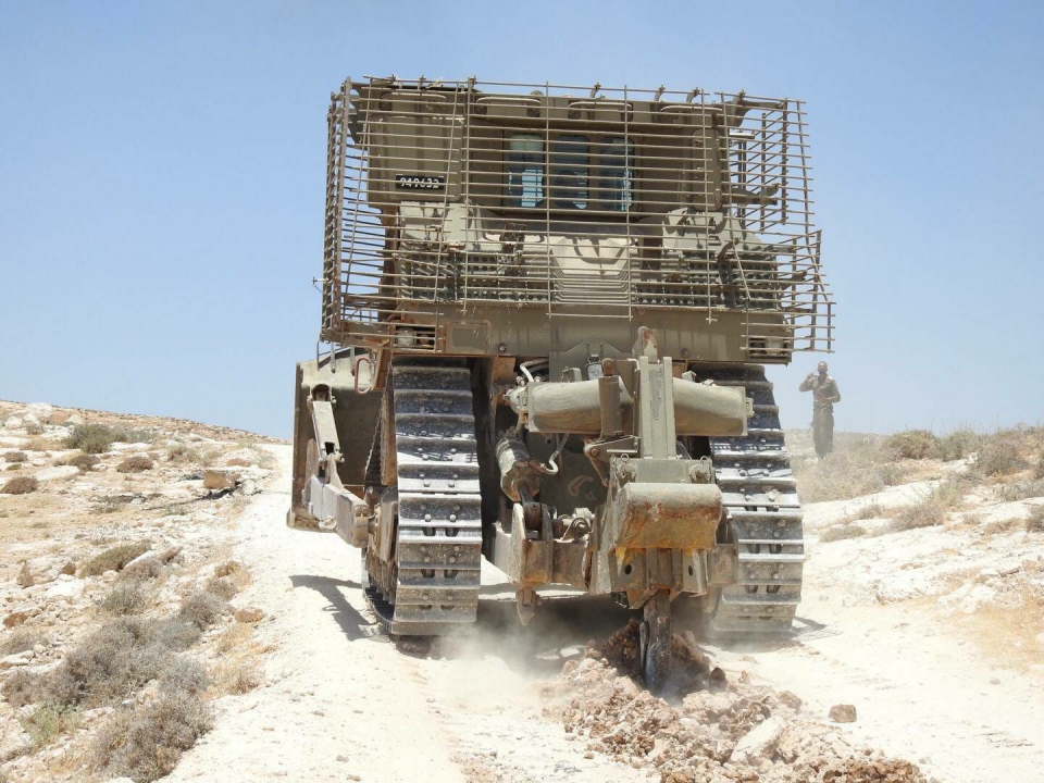 Demo of road in Msafer Yatta. Photo: Almuna project