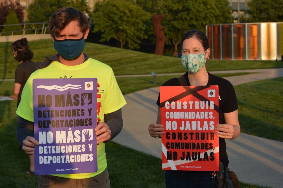 #FreeThemAll event in Iowa. Photo: Jon Krieg