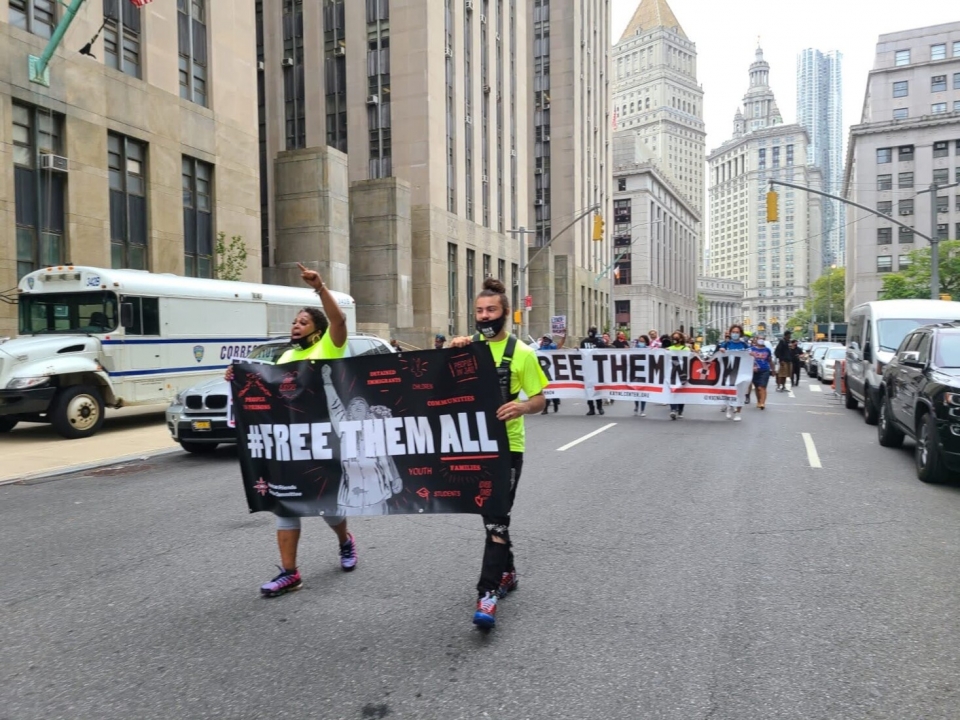 #FreeThemAll Teach in and March in NYC. Photo: Echoes of Incarceration