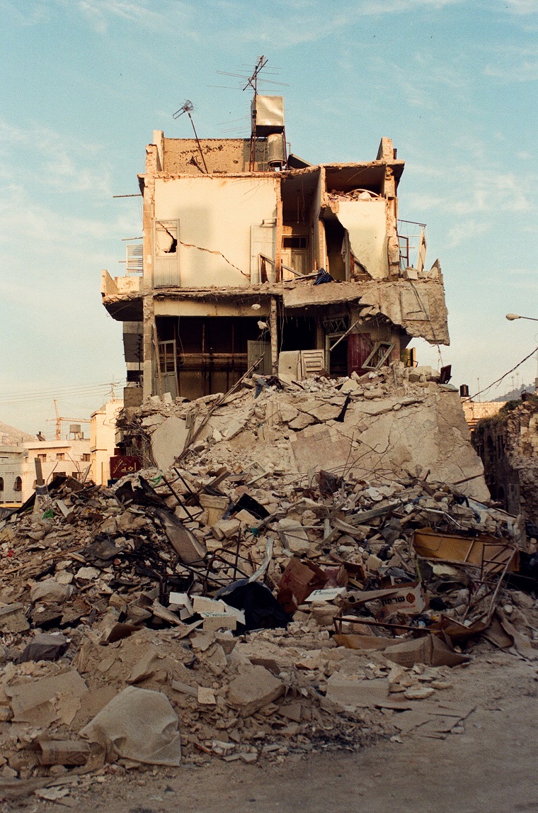 The remains of homes demolished in Nablus in the West Bank. Photo: Mike Merryman-Lotze/AFSC