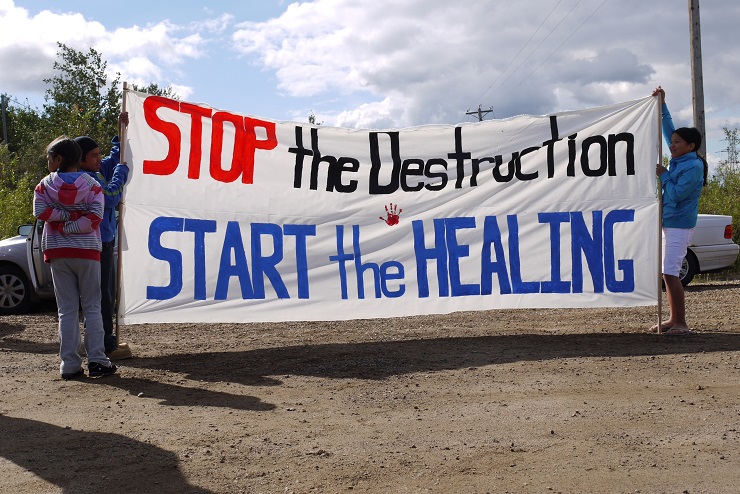 Alberta Tar Sands Protest, Healing Walk by Velcrow Ripper // CC Flickr License