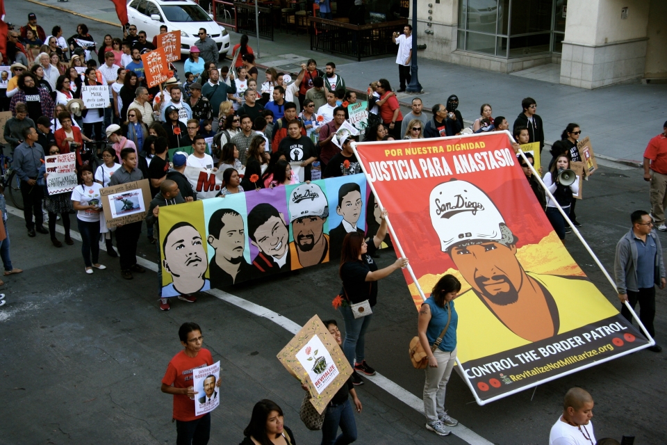 Justice for Anastasio march in San Diego. Photo: Pedro Rios/AFSC