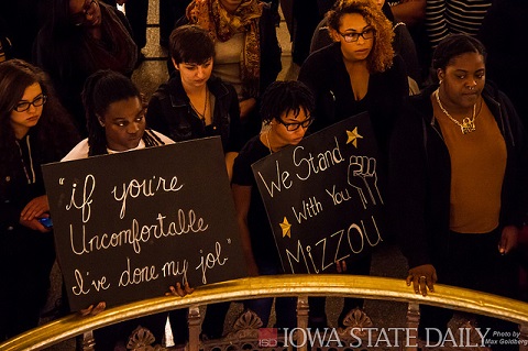 ISU/Mizzou solidarity rally (Photo by Max Goldberg - Creative Commons)